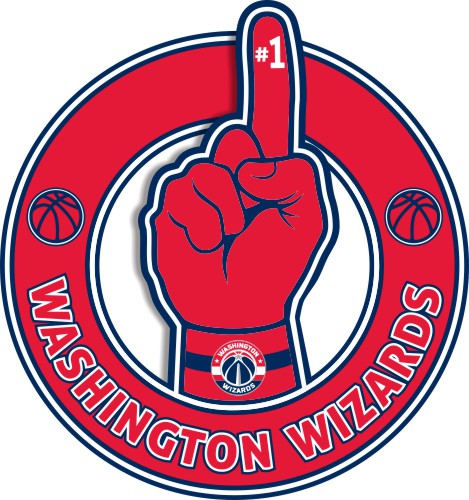 Number One Hand Washington Wizards logo iron on paper